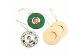 Kreativitet & Hobbyartikler - Colorations - Decorate your own Wooden Photo Frame Ornament Set of 12 - CHPHOTO