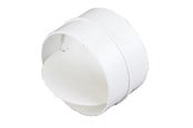 Ventilation - Duka Lukkespjæld Ø100 mm, hvid - 129380