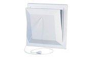Ventilation - Duka Klapventil Type 111, 150x150 mm, hvid - 125071