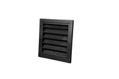 Ventilation - Duka Jalousirist Type 63.3, 150 x 150 mm, sort - 406301