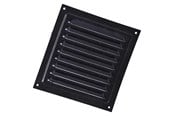 Ventilation - Duka Jalousirist 150x150 mm, sortlakeret aluminium - 329193