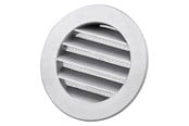 Ventilation - Duka Metal rist Dusav Ø125mm, Sortlakeret aluminium - 410485
