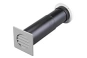Ventilation - Duka Teleskopventil Type 300, Ø75 mm, grå/hvid - 109752