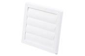 Ventilation - Duka Lamelventil Type 70/10C, 180x180 mm, Ø100 mm, hvid - 800546