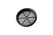 Ventilation - Duka Skabsrist Type 61.2, Ø 60 mm, sort - 348823