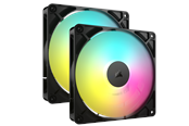 Kabinet Køler - Corsair RS140 ARGB 2-pack - Kabinet køler - 140mm - Sort med RGB LED lys - 36 dBA - CO-9050183-WW