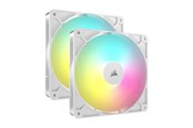 Kabinet Køler - Corsair RS140 ARGB - dual pack - Kabinet køler - 140mm - Hvid med RGB - 36 dBA - CO-9050187-WW
