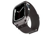 Smartwatch - Tilbehør - Spigen Metal Fit Pro - graphite - Apple Watch 9/8/7 45mm - ACS04585