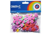 Kreativitet & Hobbyartikler - Haza Witbaard Foam stickers Flowers 70 pcs. - 192301