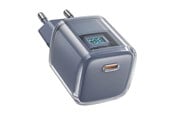 Mobil - Adaptere & Opladere - Acefast Wall charger  A53 Sparkling series PD 30W GaN (grey) - 6974316282396