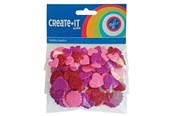 Kreativitet & Hobbyartikler - Haza Witbaard Foam stickers Hearts and Rounds 132 pcs. - 192304