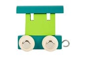 Trælegetøj - Small Foot - Wooden Letter Train Wagon Green - 10346