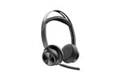 Hovedtelefoner/headset - HP Poly Voyager Focus 2 Microsoft Teams Certified USB-C-C Headset +USB-C/A Adapter - 9T9J4AA#AC3