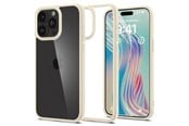 Mobil - Covers & Cases - Spigen Crystal Hybrid - mute beige - iPhone 15 Pro Max - ACS06448
