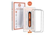 Mobil - Beskyttelsesglas - Mobile Origin Orange Screen Guard iPhone 15 Pro Max with easy applicator - 2 pack - SGA-F-i15ProMax-2pk