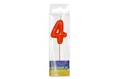 Legetøj - Folat BV Luxury Birthday Candle - 4 years - 07774