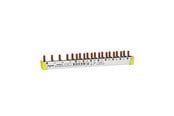 Komponenter til tavler og kasser - Schneider Electric Sløjfeskinne 3PN 12M: 4P RCD 18mm pitch + N L1 N L2 N L3 N L1 N L2 N L3 9mm pitch tillader mix af 1P - A9XPB812