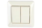 Tilbehør (Ophæng, fatninger, mv.) - Nordic Quality ELKO 2 x 1 pol Installation switch 16A / 250V IP2 - 222448
