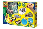 Kreativt Legetøj - SES Creative Children's Scary Animals Glow in the Dark Casting and Painting Set - 01153