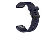 Smartwatch - Tilbehør - FIXED Silikone rem til Garmin QuickFit 20 mm Mørkeblå - FIXSST-QF20MM-BL