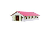 Trælegetøj - Kids Globe Horse stable with 9 boxes 1:32 - 610188