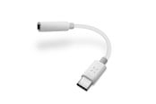 USB kabel - FIXED Audioadapter USB-C til 3.5mm Hun 10 cm Hvid - FIXL-CJD-WH