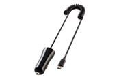 Mobil - Adaptere & Opladere - Vivanco Car Charger USB-C 2.4A with 1m spiral cable Black - 4008928627855
