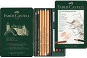 Skrive- og Tegneværktøjer - Faber-Castell Pitt monochrome 12 stk NY - 112975