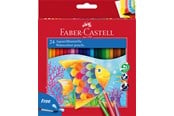 Skrive- og Tegneværktøjer - Faber-Castell Farveblyant akvarel 24 ass + 1 pensel - 114425