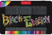Skrive- og Tegneværktøjer - Faber-Castell Black Edition triangular farver tin 36 ass - 116437