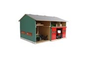 Dukke, bamse og udstyr - Kids Globe Agricultural Shed with Storage 1:32 - 610816
