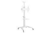 Vægbeslag, AV-Beslag & AV-Møbler - Gembird cart - for TV - with caster wheels - white - Maks 70 kg - Maks størrelse 70" - TVS-70T-02-W