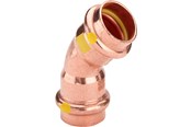 Pressrør og fittings - Viega Profipress G bøjning 45° 35 Kobber/blank, 345648 - 345648