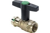 Pressrør og fittings - Viega Easytop kuglehane 15 mm x 1/2'', Muffe/muffe, Siliciumbronze - 746759