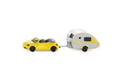 Legetøjsbil - SIKU Bil med Campingvogn - 313-1629