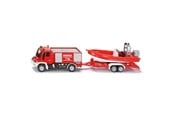 Legetøjsbil - SIKU Unimog Brandbil med Båd - 313-1636