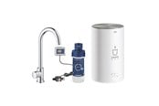 Blandingsbatterier og armaturer - Grohe Red Mono Køkkenarmatur og kedel i størrelse M, Supersteel - 30085001