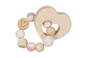 Babylegetøj - Goki Wooden Gripping Ring Heart - 65219