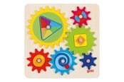 Trælegetøj - Goki Wooden Gears Puzzle 10 pcs. - 58428