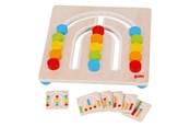 Trælegetøj - Goki Wooden Color Sorting Board Rainbow 7 pieces. - 58436