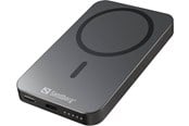 Powerbank - Sandberg Mag Wireless Powerbank 5000 ALU Powerbank - Grå - 5000 mAh - 420-96