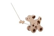 Babylegetøj - Goki Wooden Pull Animal Dog - 54863