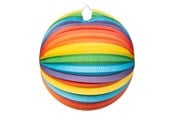 Legetøj - Globos Paper Lantern Round Rainbow 25cm - 6285