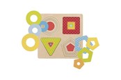 Puslespil - Goki Wooden Layer Puzzle Geometric Shapes 16 pcs. Wood - 57705