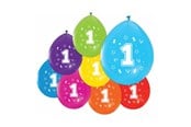 Legetøj - Globos Balloons 2-sided Printed Number 1 8 pcs. - 512001