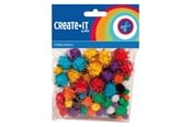 Kreativt Legetøj - Haza Witbaard Glitter Pompoms 78pcs. - 192321