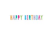 Legetøj - Haza Witbaard Letter garland Happy Birthday 6mtr. - 439506