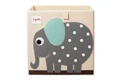 Børneværelse - 3 Sprouts Storage Box - Gray Elephant - IBXELE