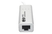 Netværksadapter (netkort, printserver mv.) - Eaton Series USB 3.0 SuperSpeed to Gigabit Ethernet NIC Network Adapter RJ45 10/100/1000 Aluminum White - U336-000-GB-AL