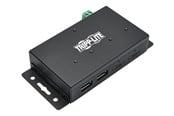 USB hub - Eaton series 4-Port Industrial-Grade USB 3.1 Gen 2 Hub - 10 Gbps 2 USB-C & 2 USB-A 15 kV ESD Immunity Iron Housing USB hub - 4 ports - Sort - U460-2A2C-IND